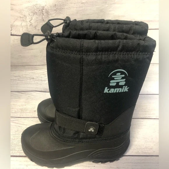 Kamik size 3 black winter snow boots brand new tags - Picture 3 of 5